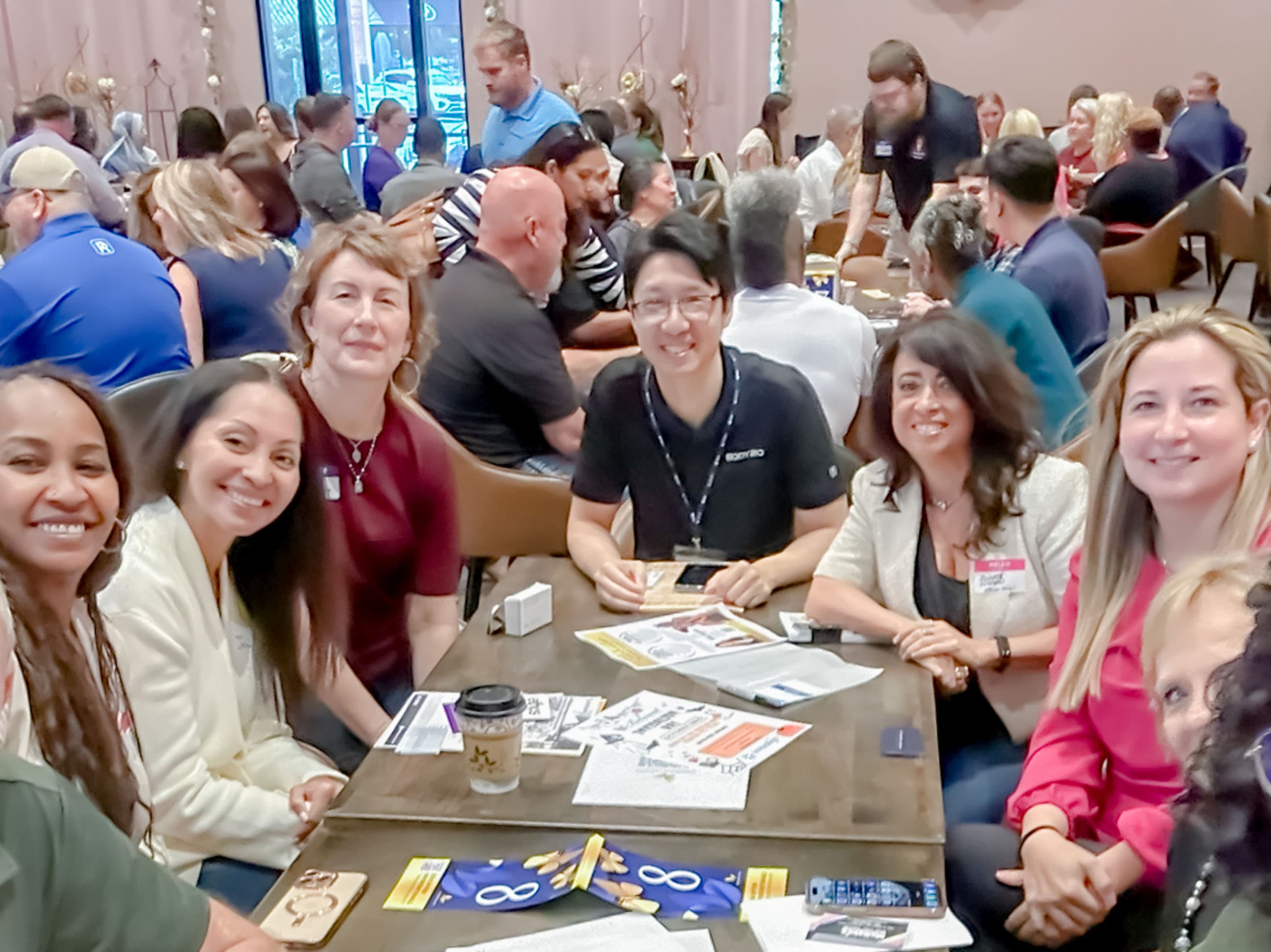 Professionals connecting at a Social Collectives networking event